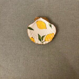 Decoupage Scallop Shell with Lemons
